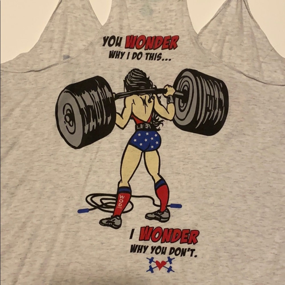 Woman’s racer back CrossFit tank